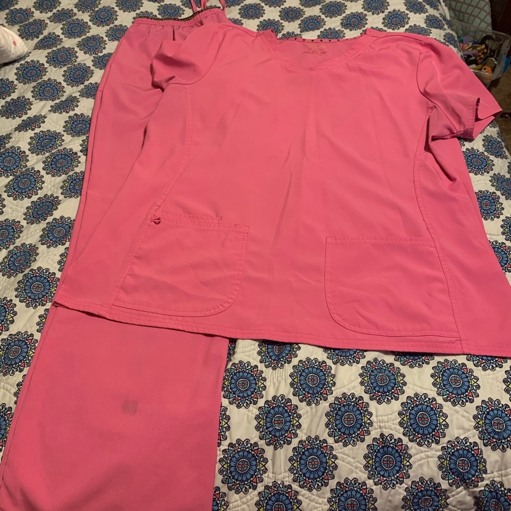 Pink heart soul scrubs